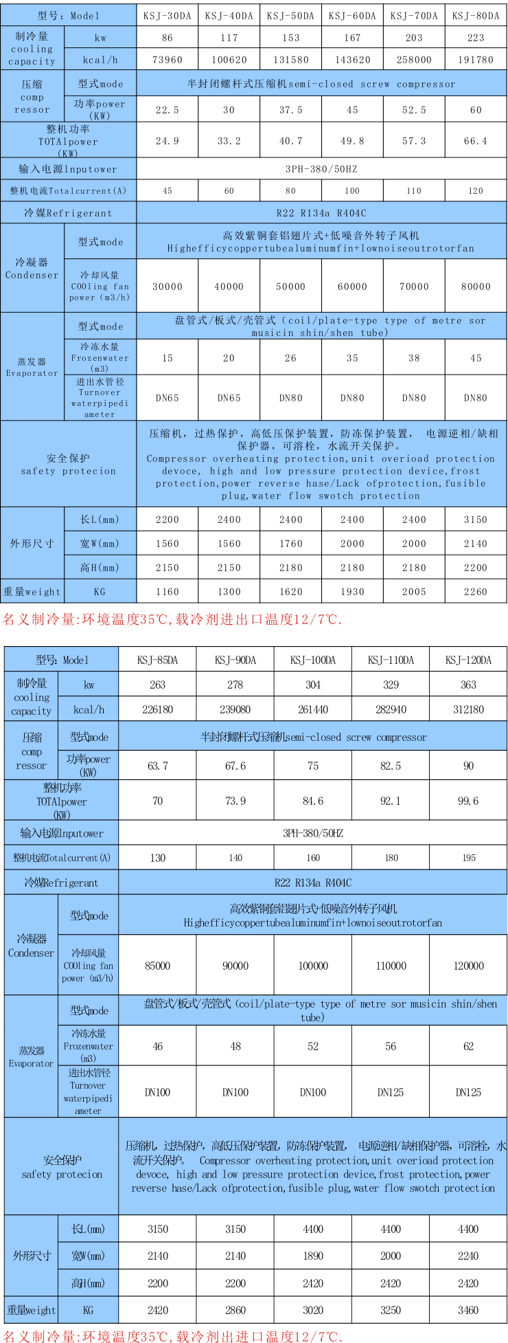 低温风冷冷水机